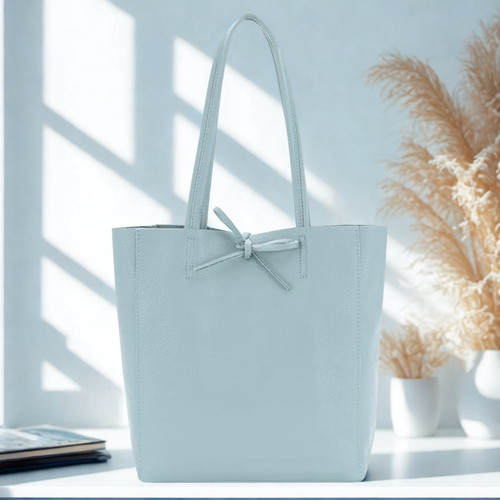 Real leather shopper bag - leather,
