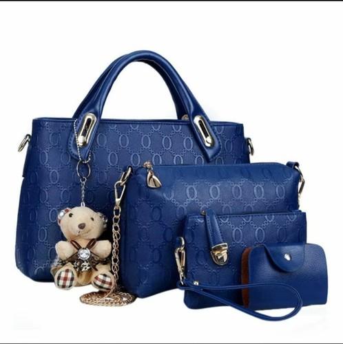 4pcs set women lady leather - set,