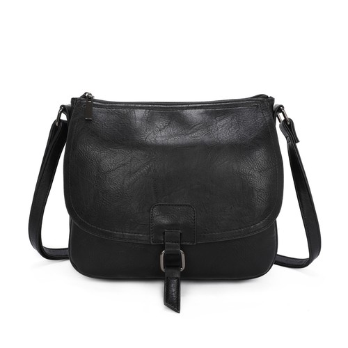 Ladies leather detail satchel - ladies,